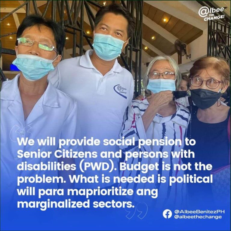Social Pension sa mga PWD’s kag Senior Citizens Matigayon kun may Political Will - Albee Benitez