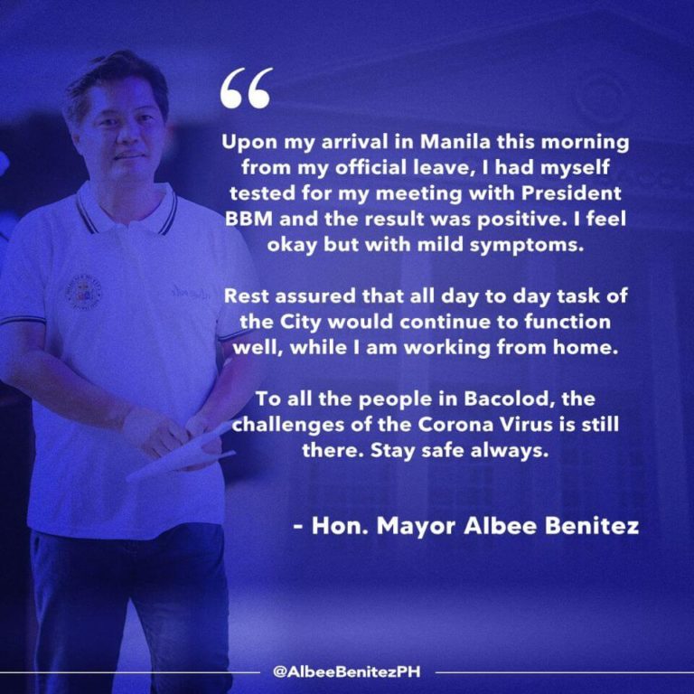 Official Statement from Mayor Albee Benitez: - November 7, 2022